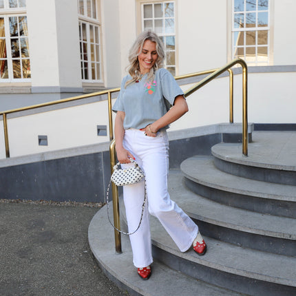 Selma wide jeans bright white