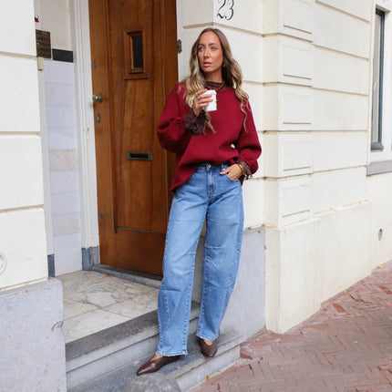 Double denim jeans