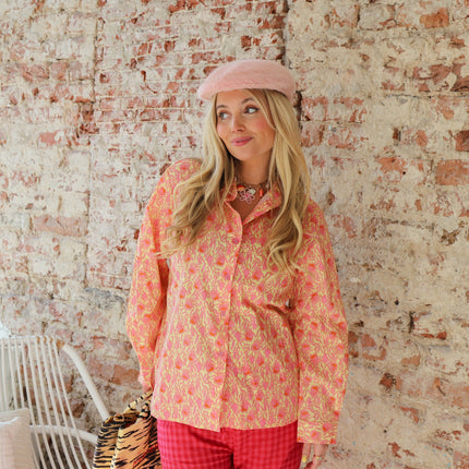 Ydence Blouse Celia yellow flower