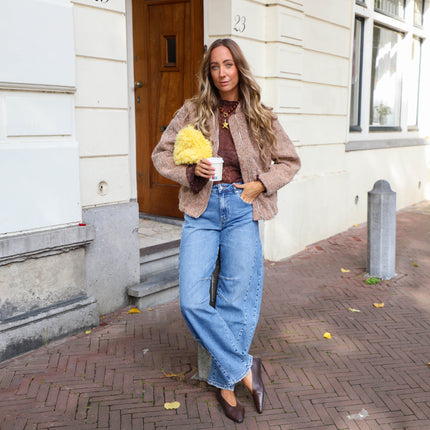 Double denim jeans