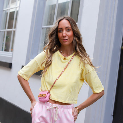 Vintage tee geel