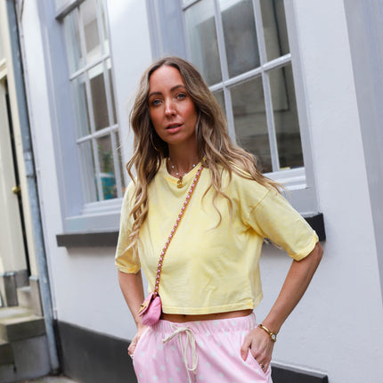 Vintage tee geel