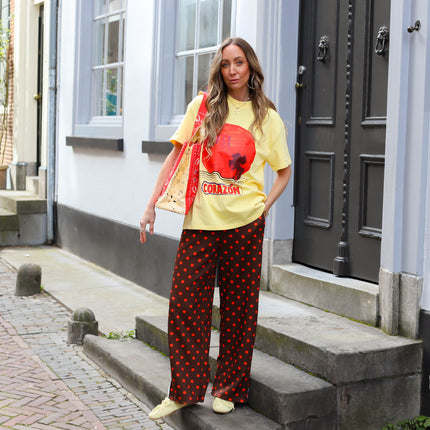 Harper & Yve Shirt Club Corazon light yellow