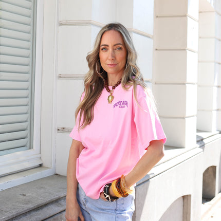 Voyage club tee roze