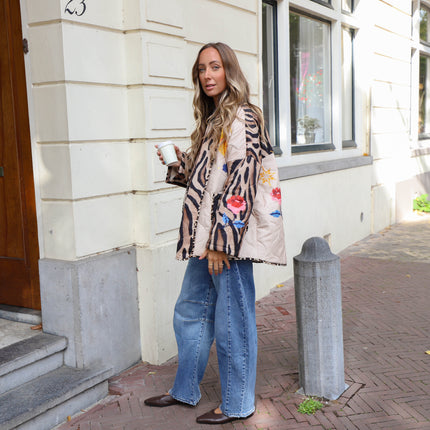 Double denim jeans