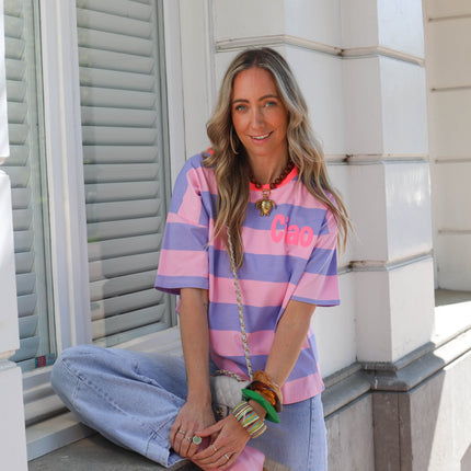 Ciao shirt roze lila horizontaal
