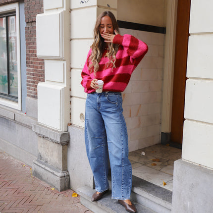 Double denim jeans