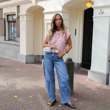 Double denim jeans