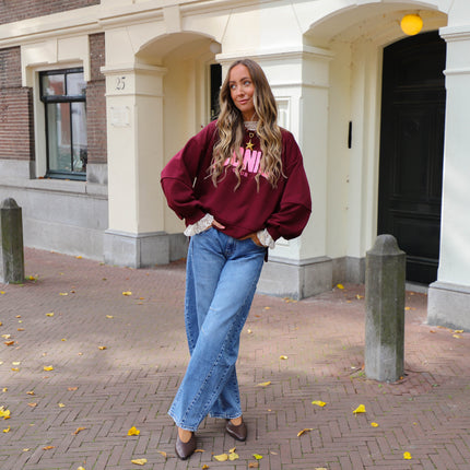 Double denim jeans