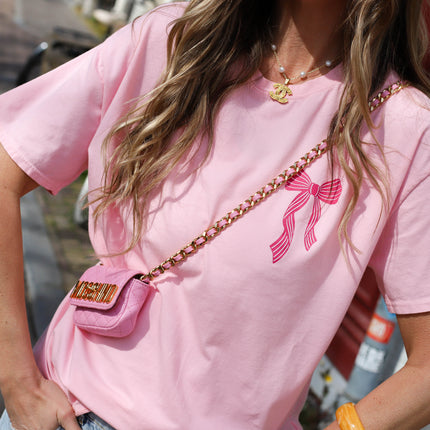 Bow new shirt roze