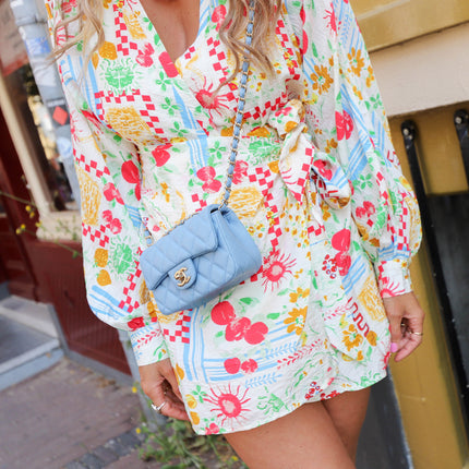 Sanne dress wit print