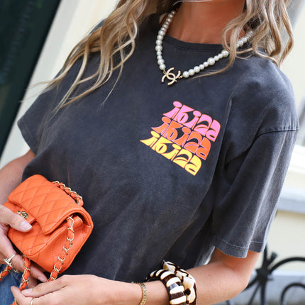 Ibiza tee dark grey