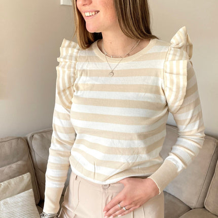 UNICORN Women's shirt beige white s m l
