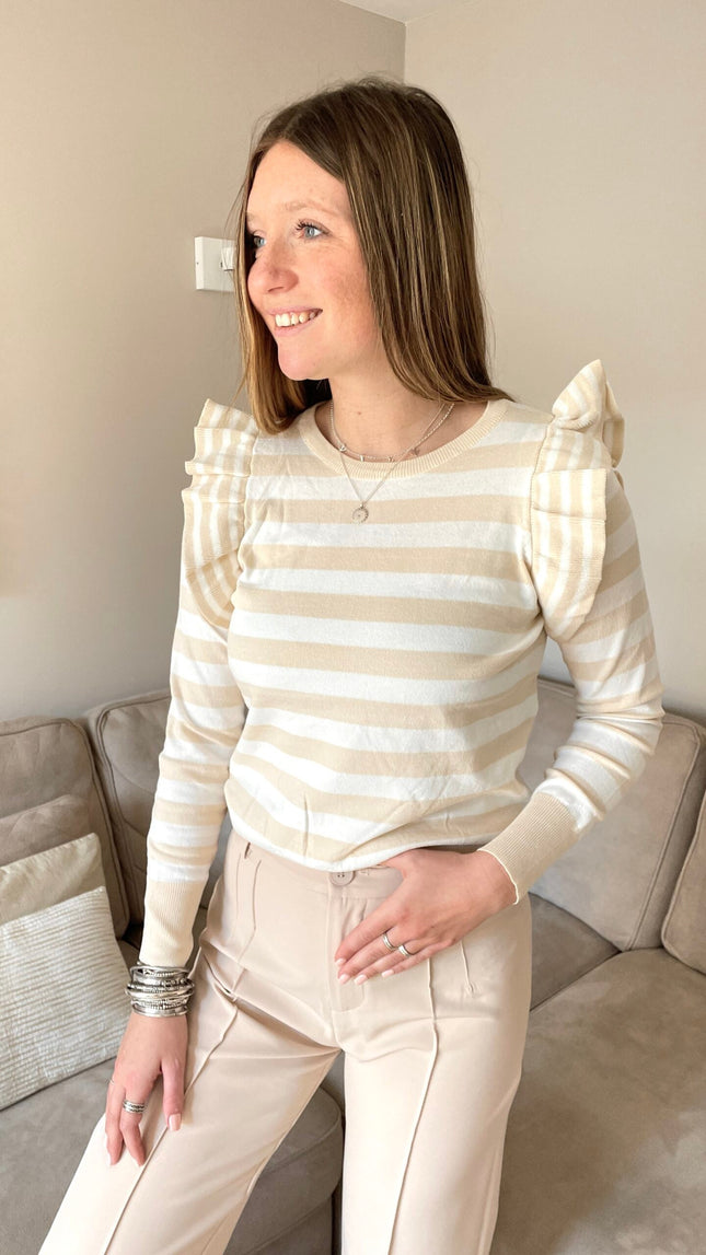 UNICORN Women's shirt beige white s m l