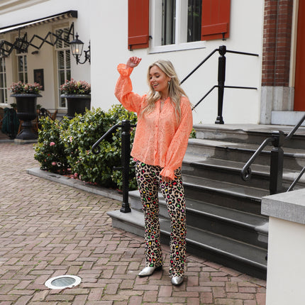 Soft flared legging Leo color