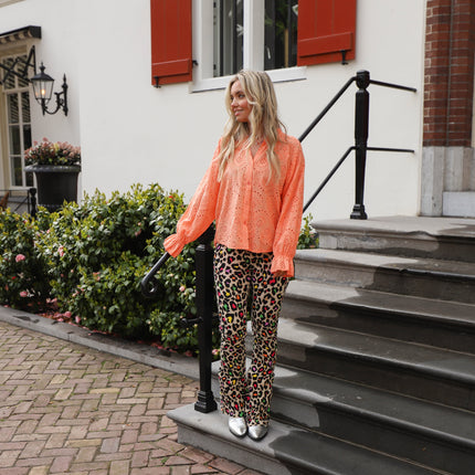 Soft flared legging Leo color