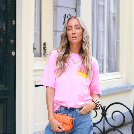 Ibiza tee roze