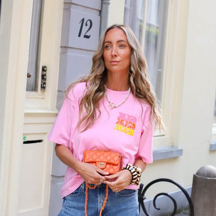 Ibiza tee roze