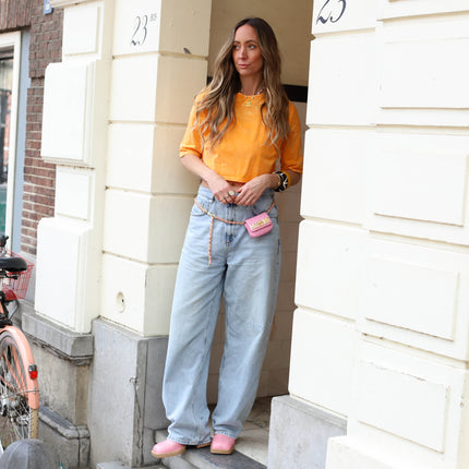 Vintage tee oranje