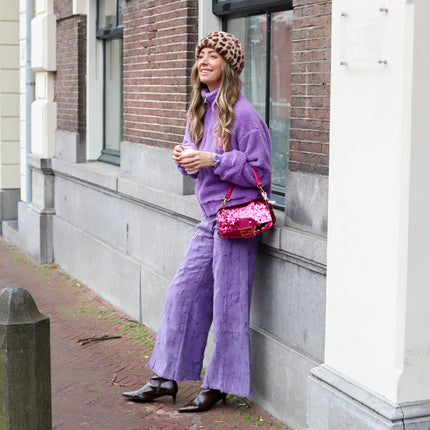 Refined Department damaged denim pants DAIN purple