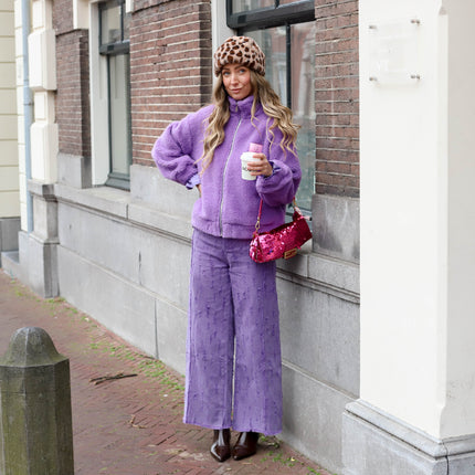 Refined Department damaged denim pants DAIN purple
