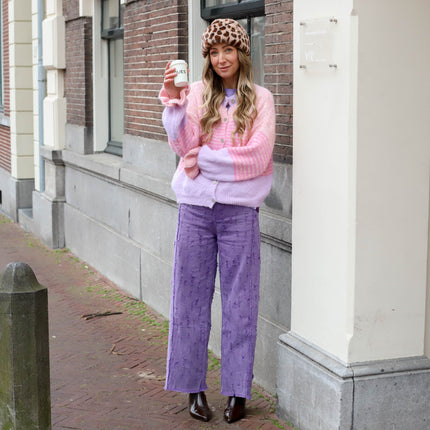 Vest Lexi Lou streep lila oranje
