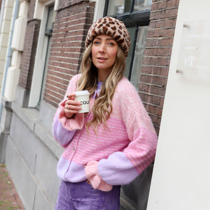 Vest Lexi Lou streep lila oranje