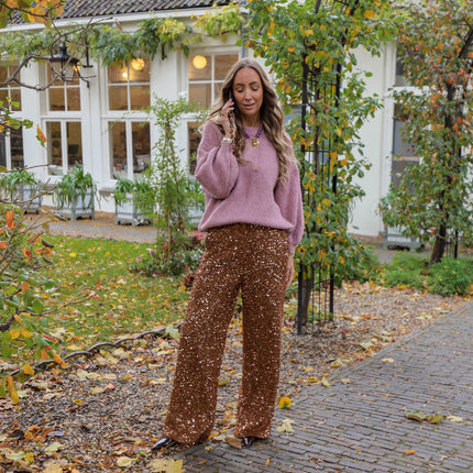 Harper & Yve Holly pants bronze sequin
