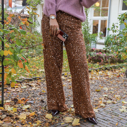 Harper & Yve Holly pants bronze sequin
