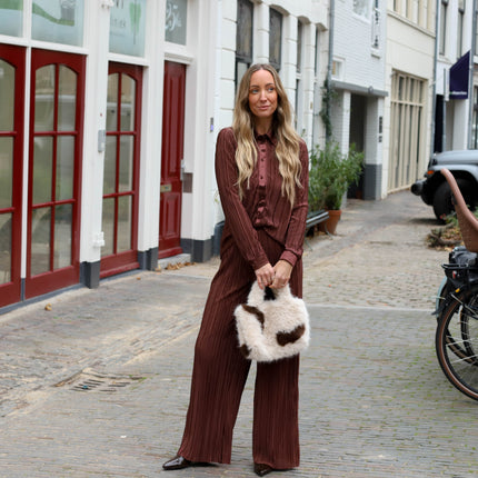 Nora wide pants hot fudge