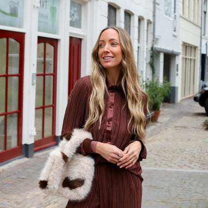 Nora blouse hot fudge