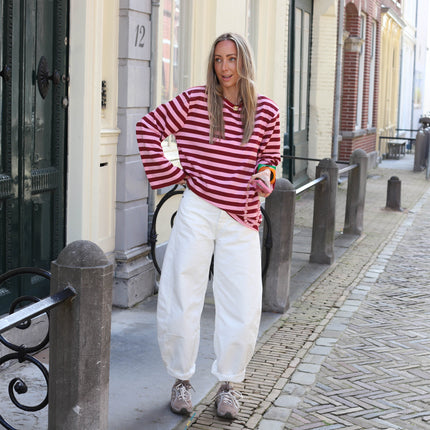 Grace barrel jeans ecru