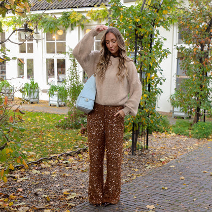 Harper & Yve Holly pants bronze sequin