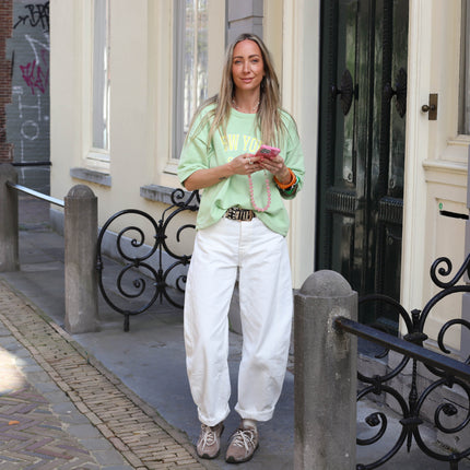 Grace barrel jeans ecru