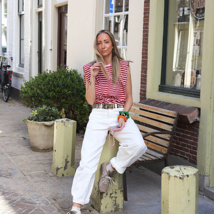 Grace barrel jeans ecru