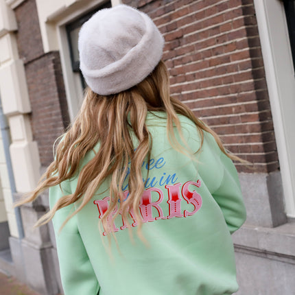 Bisous bisous sweater groen