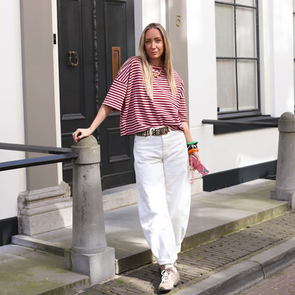 Grace barrel jeans ecru