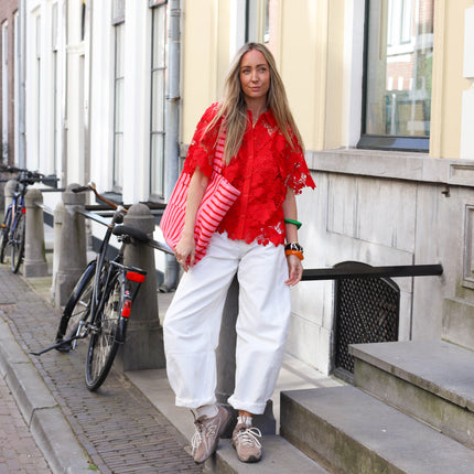 Grace barrel jeans ecru