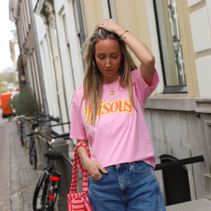 Bisous shirt roze