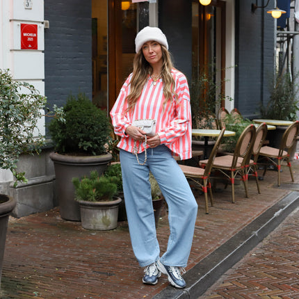 Noisy May Rine wide pants light blue denim