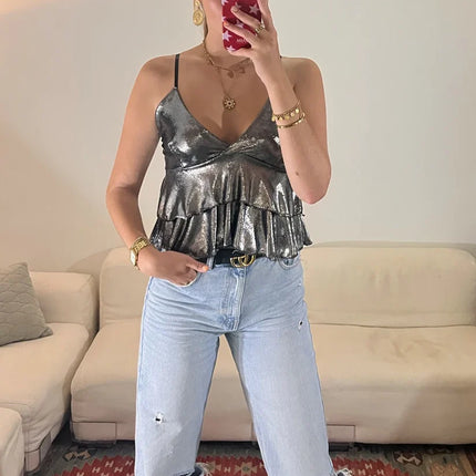 UNICORN Women's shirt top silver s m l