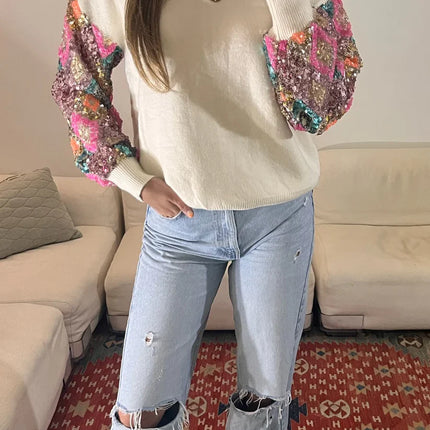 UNICORN Women's sweater black beige s m l