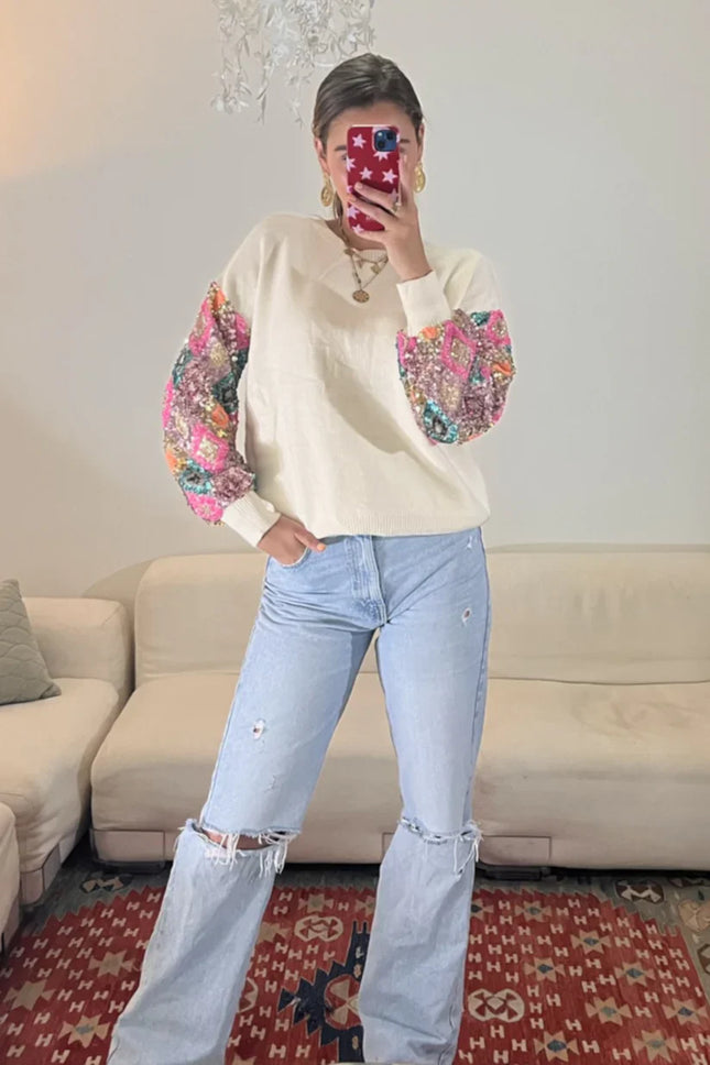 UNICORN Women's sweater black beige s m l