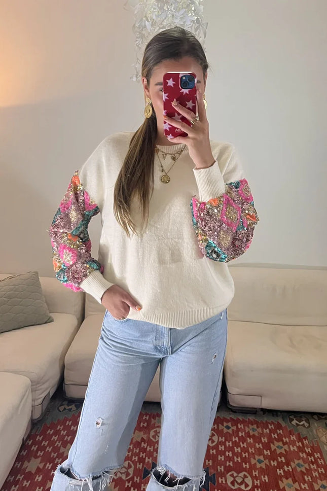 UNICORN Women's sweater black beige s m l
