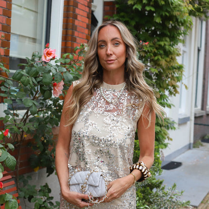 Rouge Edit Leona top silver