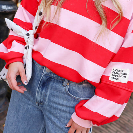 Oversized sweater perfect roze rood