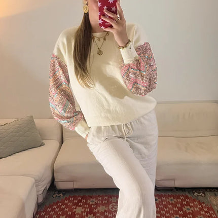 UNICORN Women's sweater beige s m l