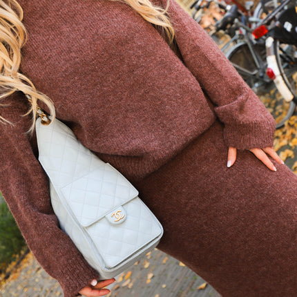Ydence Knitted skirt Eveline Mocha