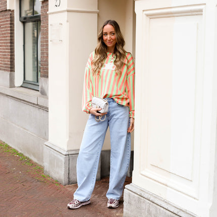 Jeans barrel light blue