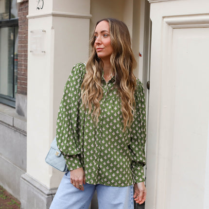 Ashley blouse spaghumflower